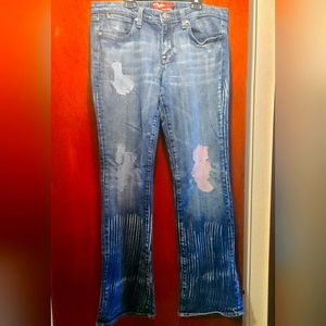 Miss Vigoss SUPER COOL stretch distressed jeans sz11/12